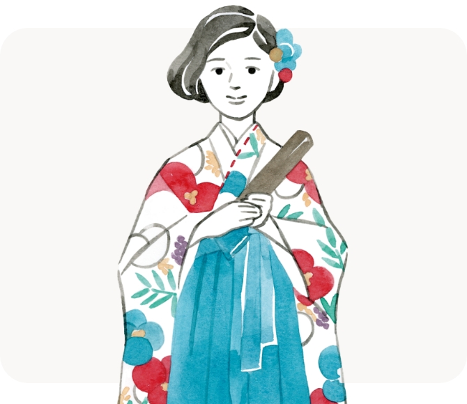 卒業袴イラスト